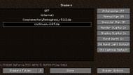 The shader settings found in-game (Image via Mojang)